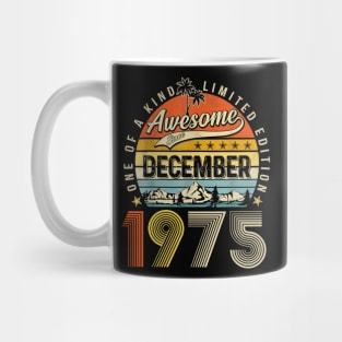 Awesome Since December 1975 Vintage 48th Birthday Mug